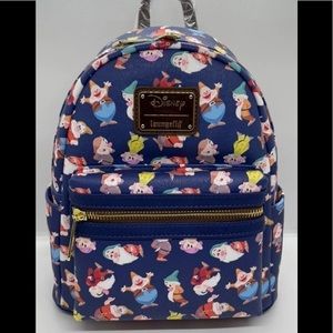 NWT Loungefly Seven Dwafts SnowWhite Mini Backpack